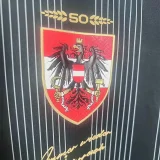 2024 Austria 50th Anniversary Black Long Sleeve Soccer Jersey (长袖)