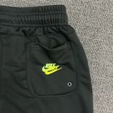 CN02黑 NK Black Embroidered Multicolor Logo Casual Short Pants