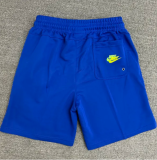 CN02深彩蓝 NK Blue Embroidered Multicolor Logo Casual Short Pants