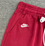 CN02枣红 NK Jujube red Embroidered Multicolor Logo Casual Short Pants