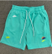 CN02湖绿 NK Green Embroidered Multicolor Logo Casual Short Pants