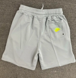 CN02灰 NK Grey Embroidered Multicolor Logo Casual Short Pants