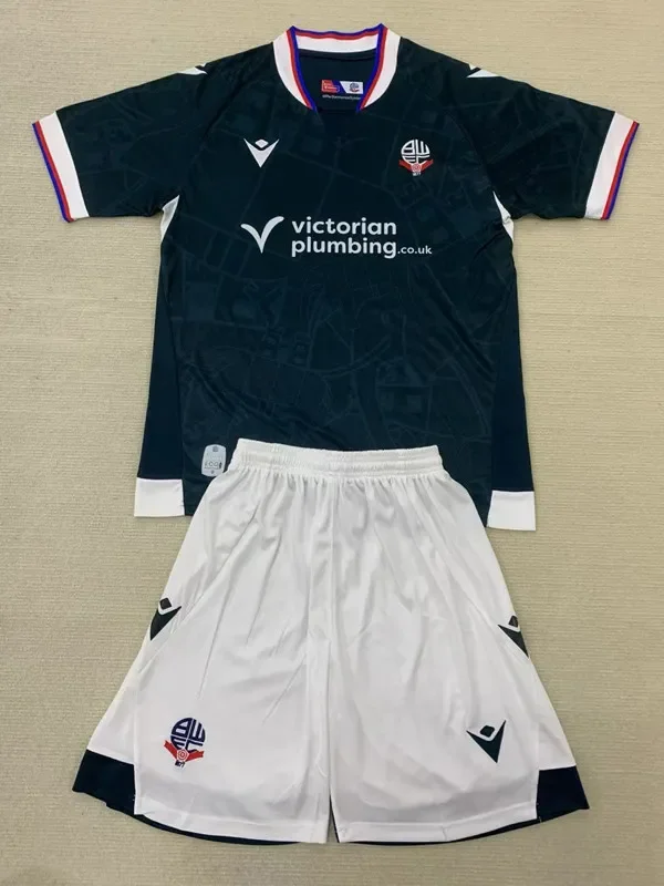 2024-25 Bolton Away Kids Soccer Jersey