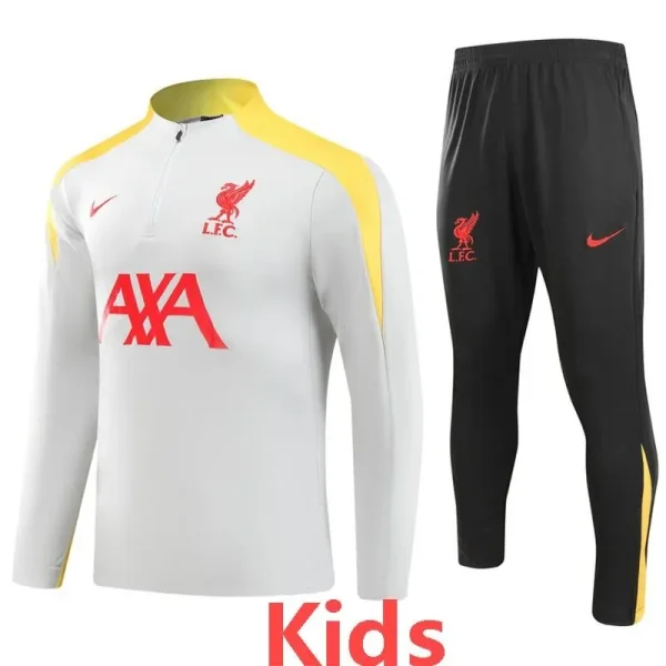 2024-25 LIV Grey Kids Half Pull Tracksuit (童装)(半拉链)