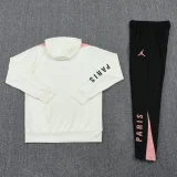 2024-25 PSG White Hoodie Tracksuit (卫衣套装)