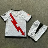 24-25 Rayo Vallecano Home Kids Soccer Jersey