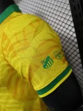 24-25 Brazil Comma Yellow Special Edition Player Version Soccer Jersey