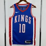 24-25 Kings DEROZAN #10 Blue City Edition Top Quality Hot Pressing NBA Jersey