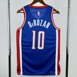 24-25 Kings DEROZAN #10 Blue City Edition Top Quality Hot Pressing NBA Jersey