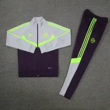 24-25 Bayern Grey Black Jacket Tracksuit #03