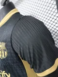 24-25 BAR Black Special Edition Player Version Soccer Jersey *黄袖边