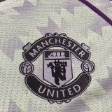 24-25 Man Utd White Purple Special Edition Player Version Soccer Jersey