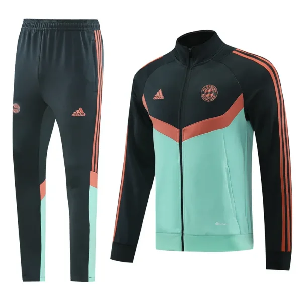 24-25 Bayern Black green Jacket Tracksuit #03