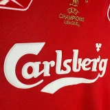 2004-2005 LIV Home Long Sleeve Retro Soccer Jersey (长袖)欧冠决赛版