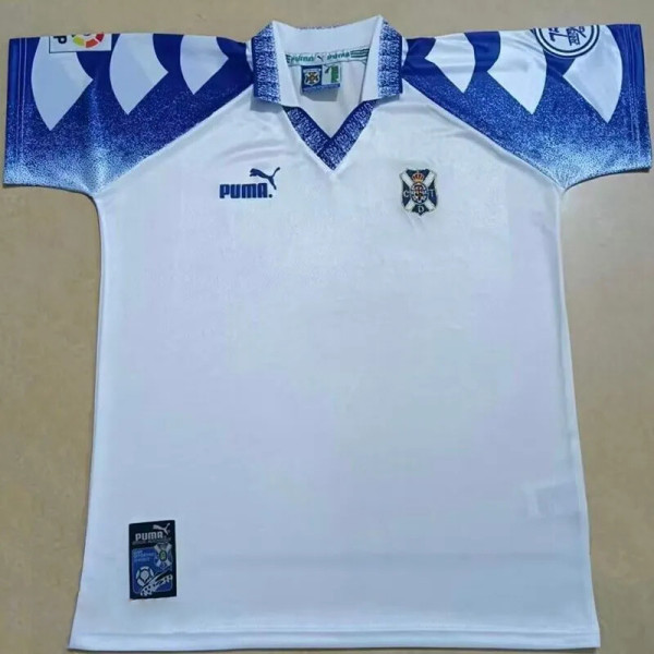 1997-1998 CD Tenerife Home Retro Soccer Jersey *带章