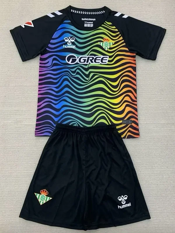 24-25 Real Betis Black GoalKeeper Kids Soccer Jersey