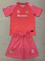 24-25 Real Betis Pink GoalKeeper Kids Soccer Jersey