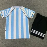 1996 Argentina Home Kids Retro Soccer Jersey