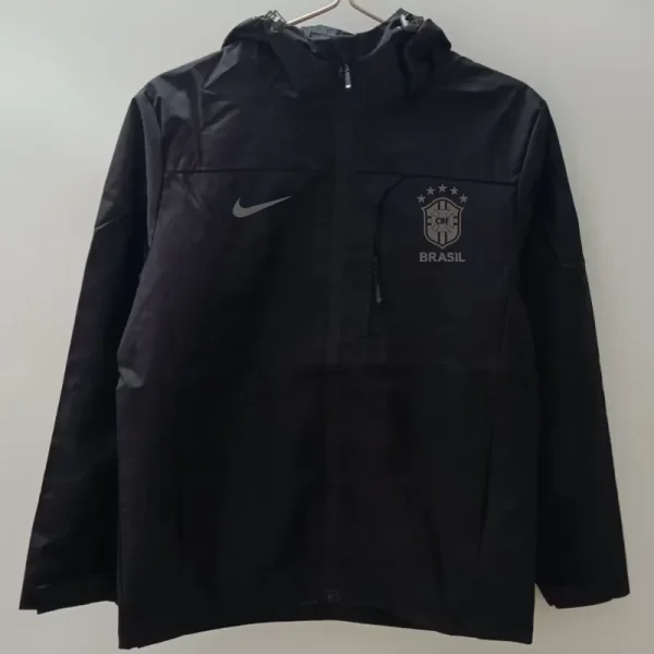 24-25 Brazil Black Windbreaker