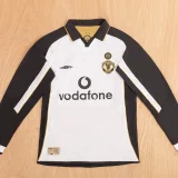 2001-2002 Man Utd 100th Anniversary Double Sided Long Sleeve Retro Soccer Jersey *双面长袖