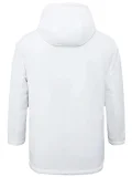 24-25 White Hooded Windbreaker Fabric Cottonm Coat  #G262 光板