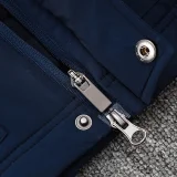 24-25 Royal Blue Hooded Windbreaker Fabric Cotton Coat #G263光板