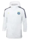 24-25 Ajax White Hooded Windbreaker Fabric Cotton Coat  #G188