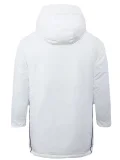 24-25 Ajax White Hooded Windbreaker Fabric Cotton Coat  #G188