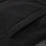 24-25 Black Hooded Windbreaker Fabric Cotton Coat #G264光板