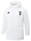 24-25 JUV White Hooded Windbreaker Fabric Cotton Coat #G225