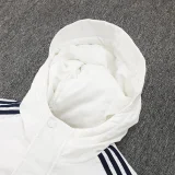 24-25 RMA White Hooded Windbreaker Fabric Cotton Coat #G208(金标)