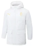 24-25 ACM White Hooded Windbreaker Fabric Cotton Coat #G255(黄标)