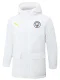 24-25 Man City White Hooded Windbreaker Fabric Cotton Coat  #G240（绿彪标)