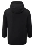 24-25 Marseille Black Hooded Windbreaker Fabric Cotton Coat #G248(橙标)