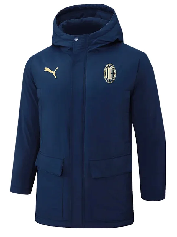 24-25 ACM Royal Blue Hooded Windbreaker Fabric Cotton Coat #G257(黄标)