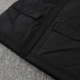 24-25 ACM Black Hooded Windbreaker Fabric Cotton Coat #G254(红标)