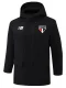 24-25 Sao Paulo Black Hooded Windbreaker Fabric Cotton Coa t#G261