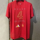 24-25 Spain Red High Quality Casual T-Shirt
