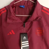 24-25 Bayern Jujube red Windbreaker