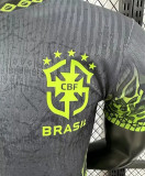 25-26 Brazil Black Green Special Edition Player Version Soccer Jersey