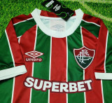 25-26 Fluminense Home Kids Soccer Jersey