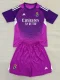25-26 RMA Purple GoalKeeper Kids Soccer Jersey