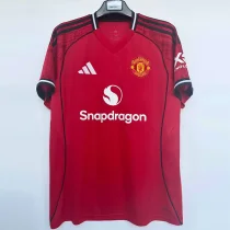 25-26 Man Utd Home 1:1 Fans Soccer Jersey