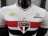 25-26 Sao Paulo Home Player Version Soccer Jersey（不带赞助商）