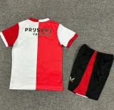 25-26 Feyenoord Home Kids Soccer Jersey