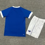 25-26 Cardiff City Home Kids Soccer Jersey