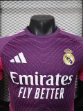 25-26 RMA Purple GoalKeeper Player Version Soccer Jersey