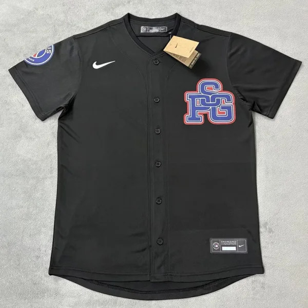 25-26 PSG Black Casual Edition Baseball Jersey