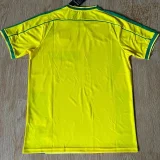 1998 Brazil Yellow Special Edition Retro Soccer Jersey
