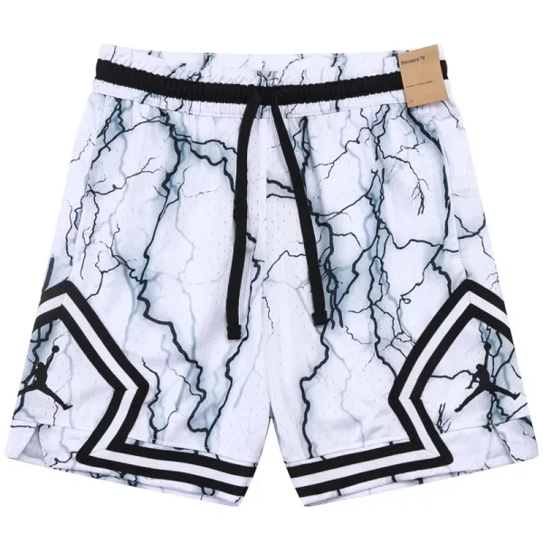 C2507 Jordan White Casual Short Pants #闪电白